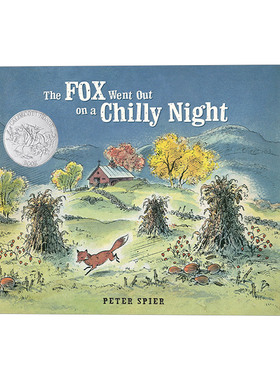 英文原版 The Fox Went Out on a Chilly Night 狐狸夜游记 凯迪克奖 3-7岁儿童精装绘本 Peter Spier 英文版 进口英语原版书籍