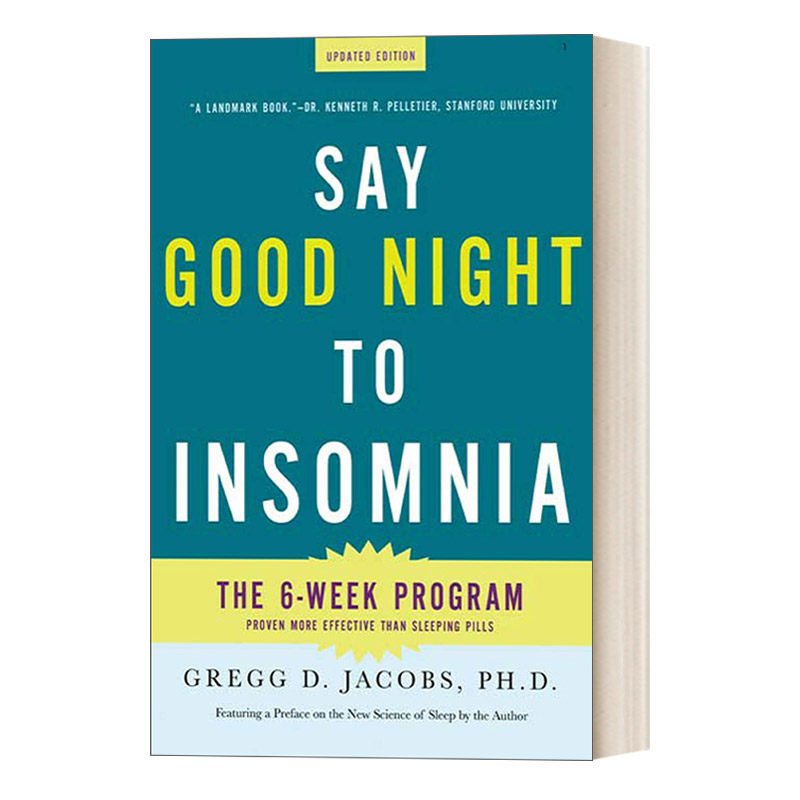 英文原版 Say Good Night to Insomnia 关灯就睡觉 这样治疗失眠更有效 英文版 进口英语原版书籍