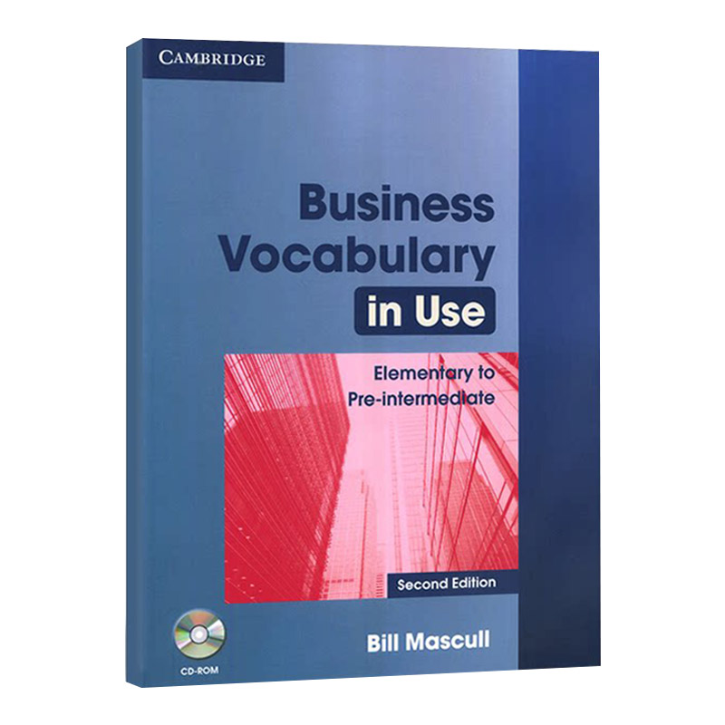 英文原版 Business Vocabulary in Use Elementary to Pre-Intermediate剑桥商务英语初级词汇第二版上册自学工具书英文版