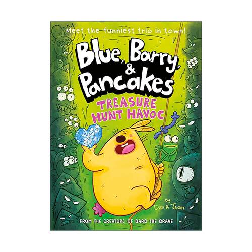 英文原版 Blue Barry & Pancakes 4 蚯蚓青蛙和兔子4 爆笑儿童桥梁漫画 友谊主题 低龄漫画 英文版 进口英语原版书籍