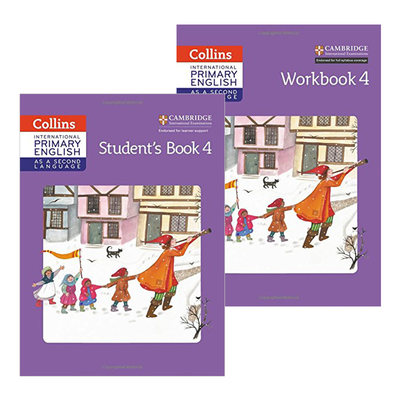 英国国际学校小学四年级英语教材练习册2册 Collins Primary English Student's Book Workbook Stage 4 英文原版剑桥小学学生用书