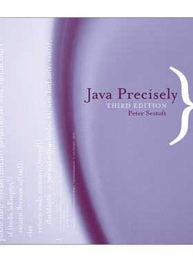 英文原版 Java Precisely The MIT Press Java编程精确指南 第三版 计算机 Peter Sestoft 英文版 进口英语原版书籍