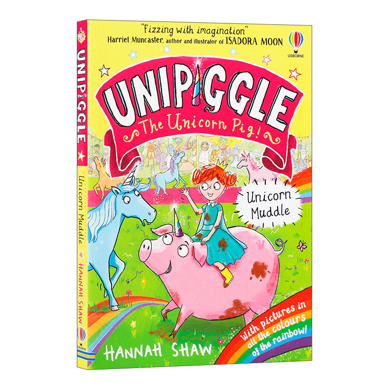 Usborne Unipiggle: Unicorn Muddle 独角猪 独角兽泥潭 尤斯伯恩儿童全彩幽默搞笑章节桥梁书 进口原版英文书籍