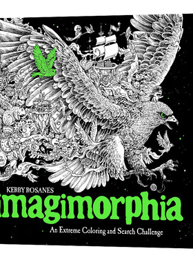 英文原版 Imagimorphia An Extreme Coloring and Search Challenge 幻想 Kerby Rosanes 英文版 进口英语原版书籍