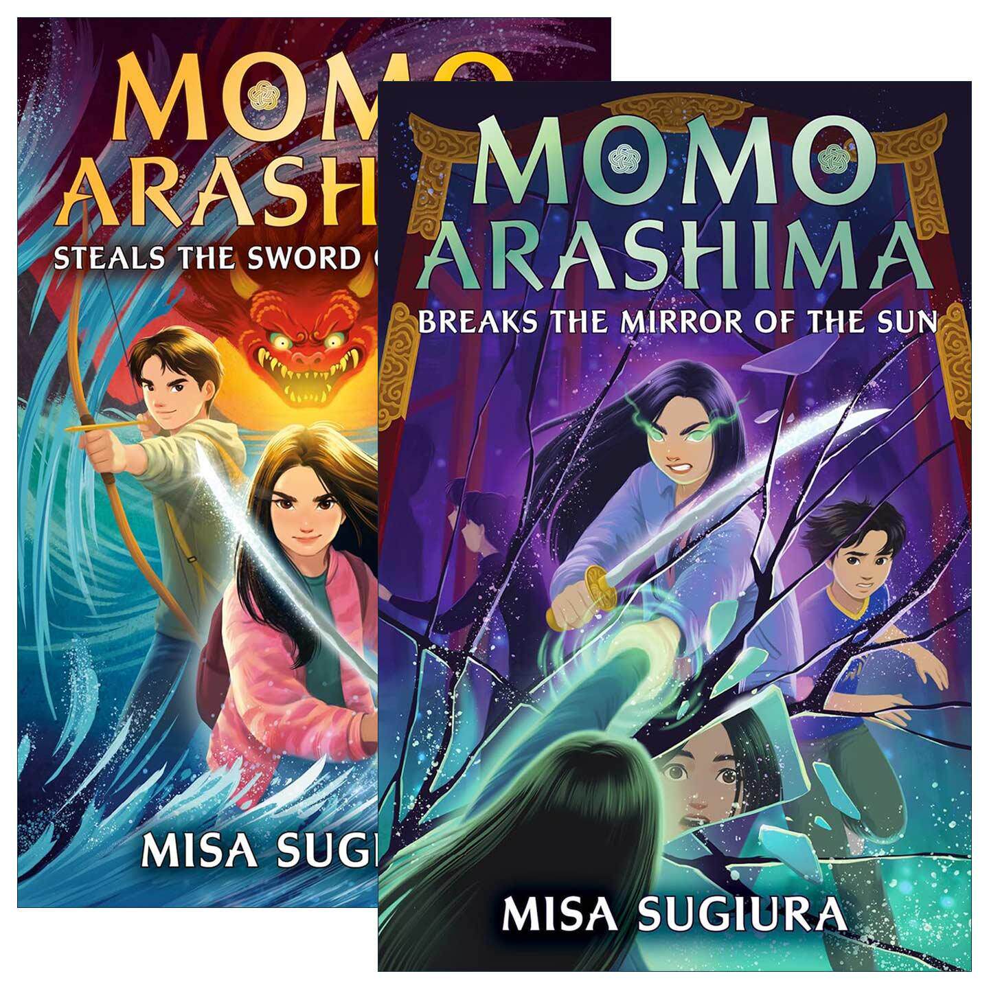 英文原版 Momo Arashima 桃岚系列1-2册 儿童奇幻冒险小说 Misa Sugiura 英文版 进口英语原版书籍