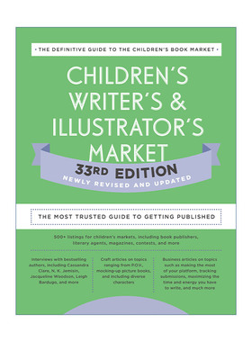 英文原版 Children's Writer's Illustrator's Market 儿童作家和插画家市场 第33版 值得信赖的出版指南 工具书 Amy Jones 英文版