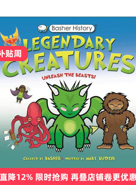英文原版 Basher History Legendary Creatures Unleash the beasts 巴舍历史 传奇生物 英文版 进口英语原版书籍