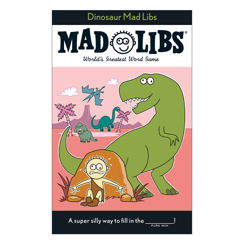 Dinosaur Mad Libs 恐龙 疯狂填词游戏进口原版英文书籍