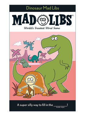 Dinosaur Mad Libs 恐龙 疯狂填词游戏进口原版英文书籍