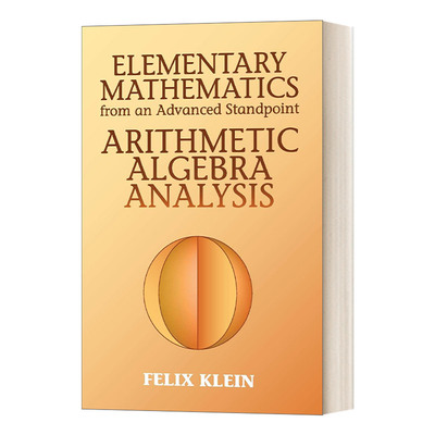 英文原版 Elementary Mathematics from an Advanced Standpoint 从高等角度看初等数学 算术 代数 分析 英文版 进口英语书籍