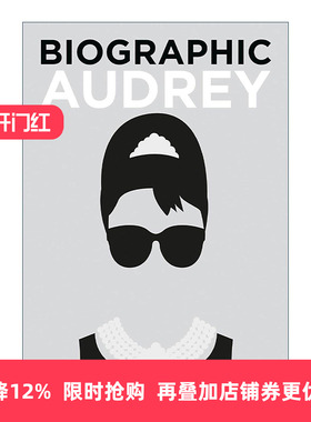 英文原版 Biographic Audrey 奥黛丽赫本 信息图表式精装名人传记 英文版 进口英语原版书籍