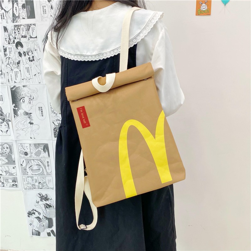 校园休闲男女双肩包麦当劳
