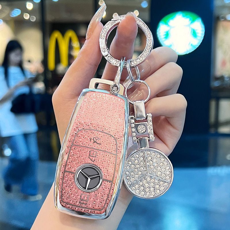 适用奔驰C260L钥匙套E300L/A/C200l/200车glc300l/260壳gla200扣