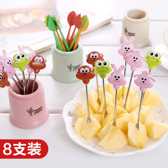 household originality Fruit fork suit Stainless steel Fork Dessert lovely personality Portable Fruit signin the Tableware , Tableware , Fruit fork/Fruit sign  category - from Buy2taobao.com to provide professional Taobao agent buy service