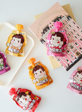 良缘结婚喜礼不二家果冻什锦果汁味可吸果冻78g休闲儿童零食散装