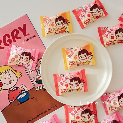 良缘结婚喜礼不二家蒟蒻果冻果汁单盏果冻零脂低能量零食散装500g