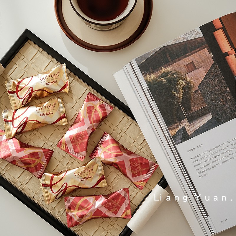 Goffels坚果夹心拿铁咖啡巧克力