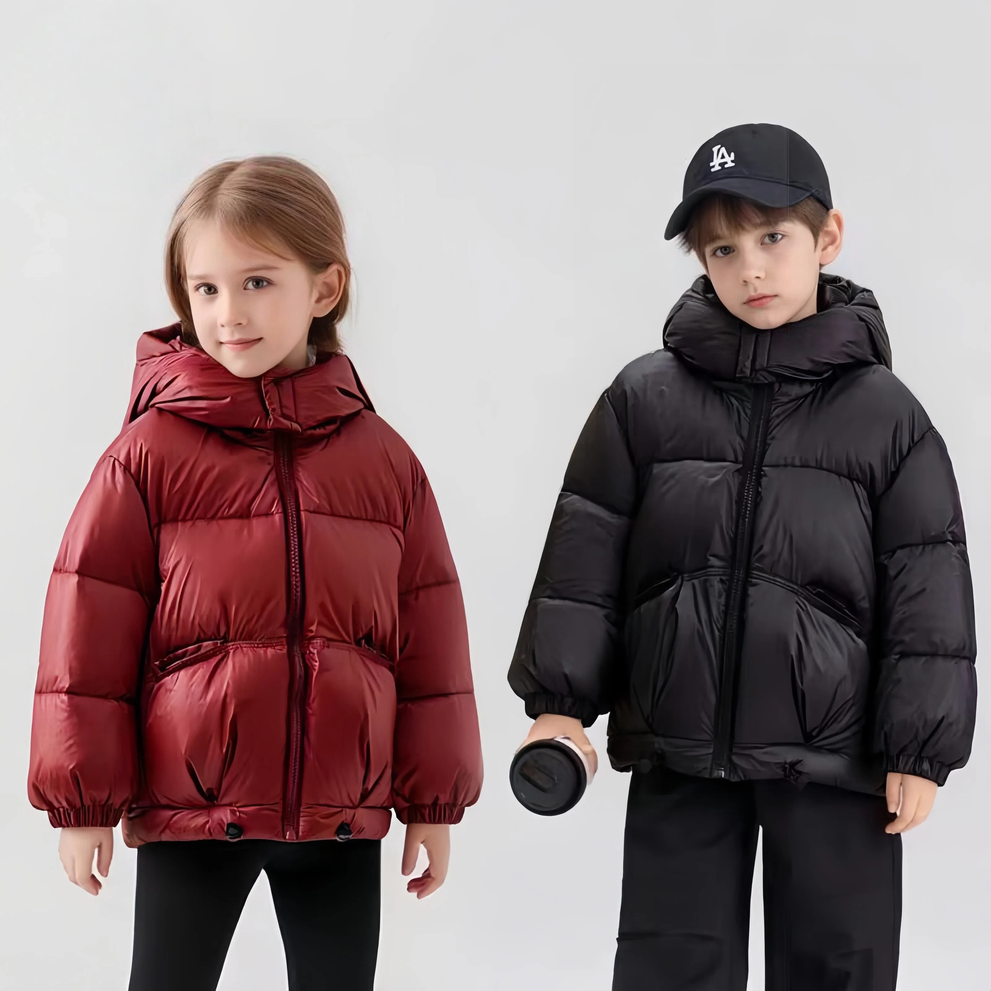 儿童羽绒服冬季新款男女通用纯色连帽保暖外套亲子装白鸭绒XT664,童装/婴儿装/亲子装,其它,淘宝优惠券,粉丝福利购,淘宝优惠卷