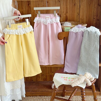 25年秋冬款女童蕾丝拼接裤HQ25703【不加库存】