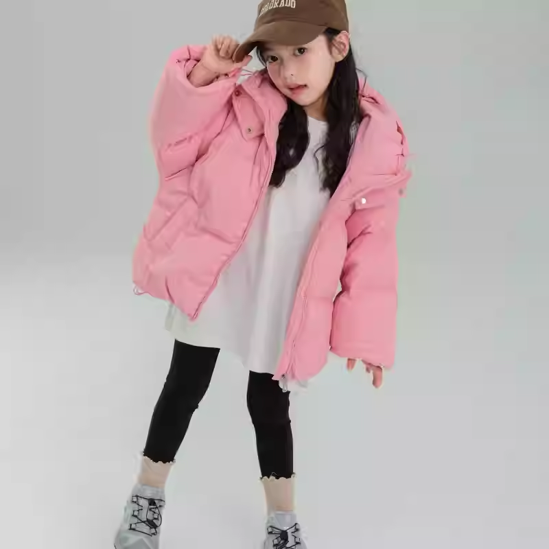 【破价撤柜】2025儿童冬款90绒连帽韩版羽绒服Y028