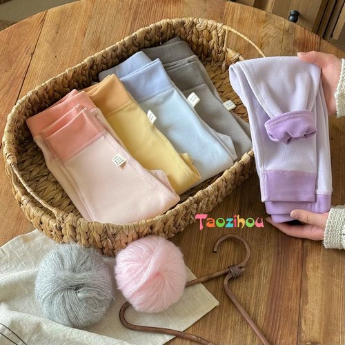 10A抗菌280g小奶皮加厚膨体绒儿童保暖秋裤25G99