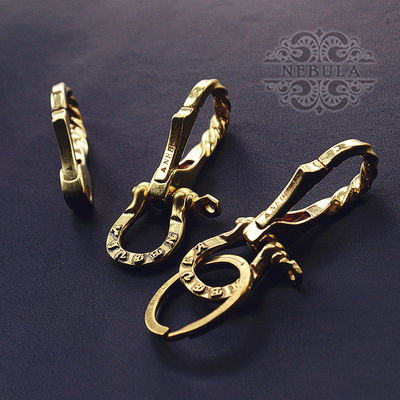 无镀层扭纹弹簧马蹄汽车钥匙扣