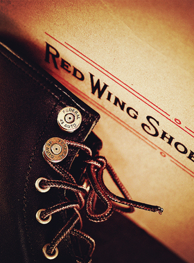 红翼男女皮靴马丁靴踢不烂大黄靴骑行靴纯铜子弹便捷装饰鞋带扣钉