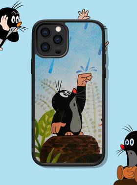 鼹鼠的故事可爱插画适用于iphone16Pro MAX/15/14极简卡通苹果华为Mate60小米OPPO一加vivo手机壳