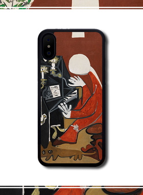 毕加索复古油画适配iPhoneXR手机壳美术生苹果12Pro MAX/13/X华为17Pro保护套16Pro Max防摔手机套