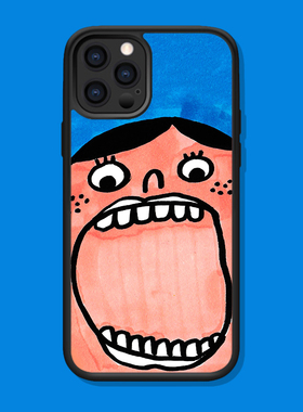 大嘴搞怪丑萌暴躁小孩适用iPhone15Pro MAX/14/13Mini/12/11华为Mate60Pro手机壳防滑Nova9小米14VIVO X100