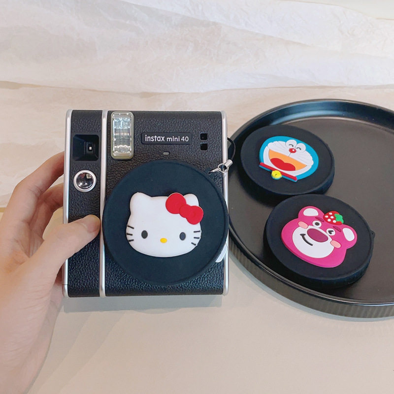 适用富士拍立得instax mini 40专用拍立得硅胶镜头盖便携相机盖 - 实物图