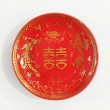 2021 Новые свадебные продукты Dragon и Phoenix Ceramic Disc Red Pancouver Pancorite Clamp Dableware Бесплатная доставка