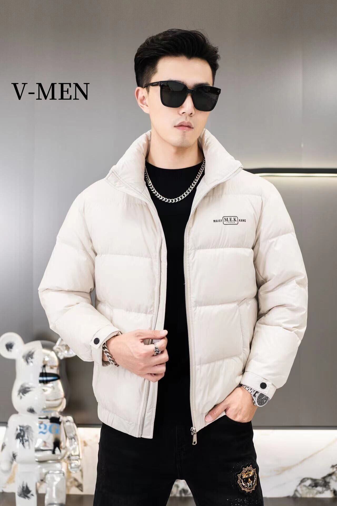 VMEN威曼轻薄羽绒服男冬季2023新款保暖时尚外套短款加厚冬装8876