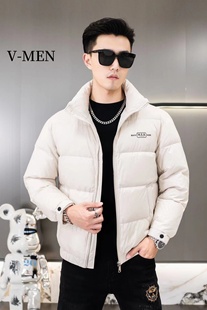 VMEN威曼轻薄羽绒服男冬季2023新款保暖时尚外套短款加厚冬装8876