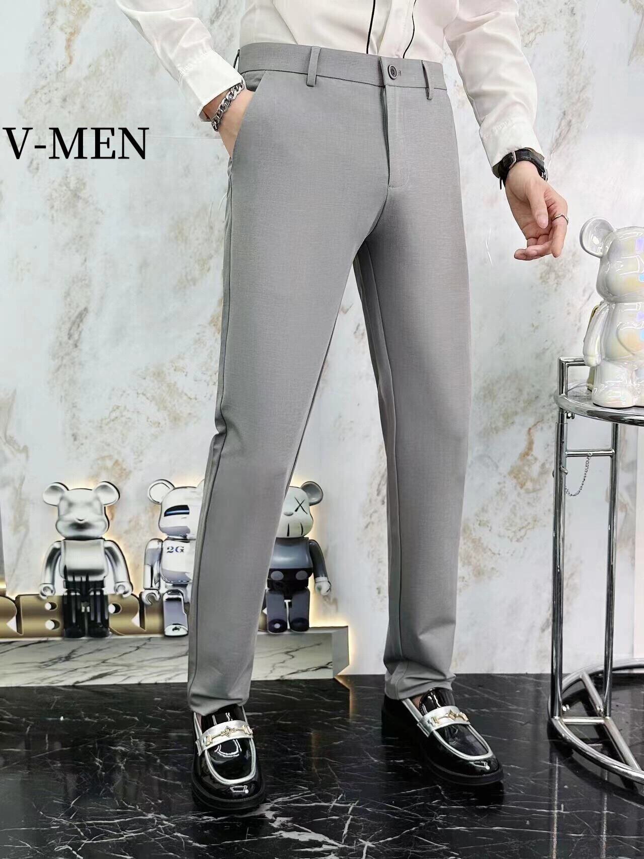 VMEN威曼男装休闲裤薄款长裤商务修身西装裤裤子男款夏季5616