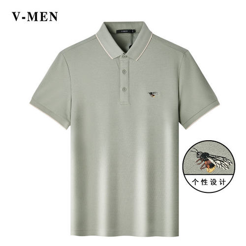 威曼夏季短袖休闲刺绣POLO衫翻领