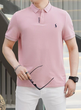 VMEN2026新款短袖POLO衫男士休闲青年翻领修身商务上衣男装韩版