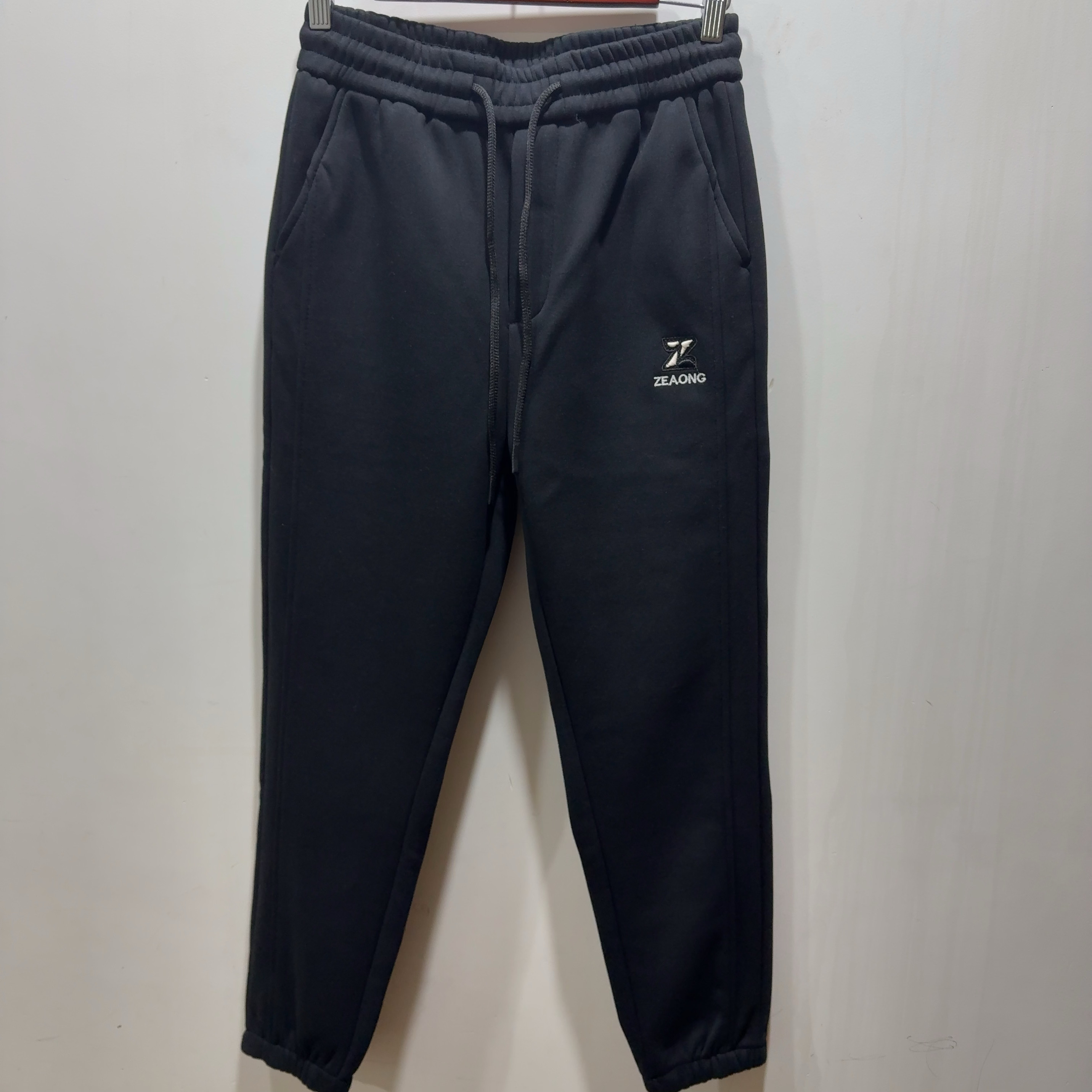 VMEN冬季加绒男士束脚运动卫裤