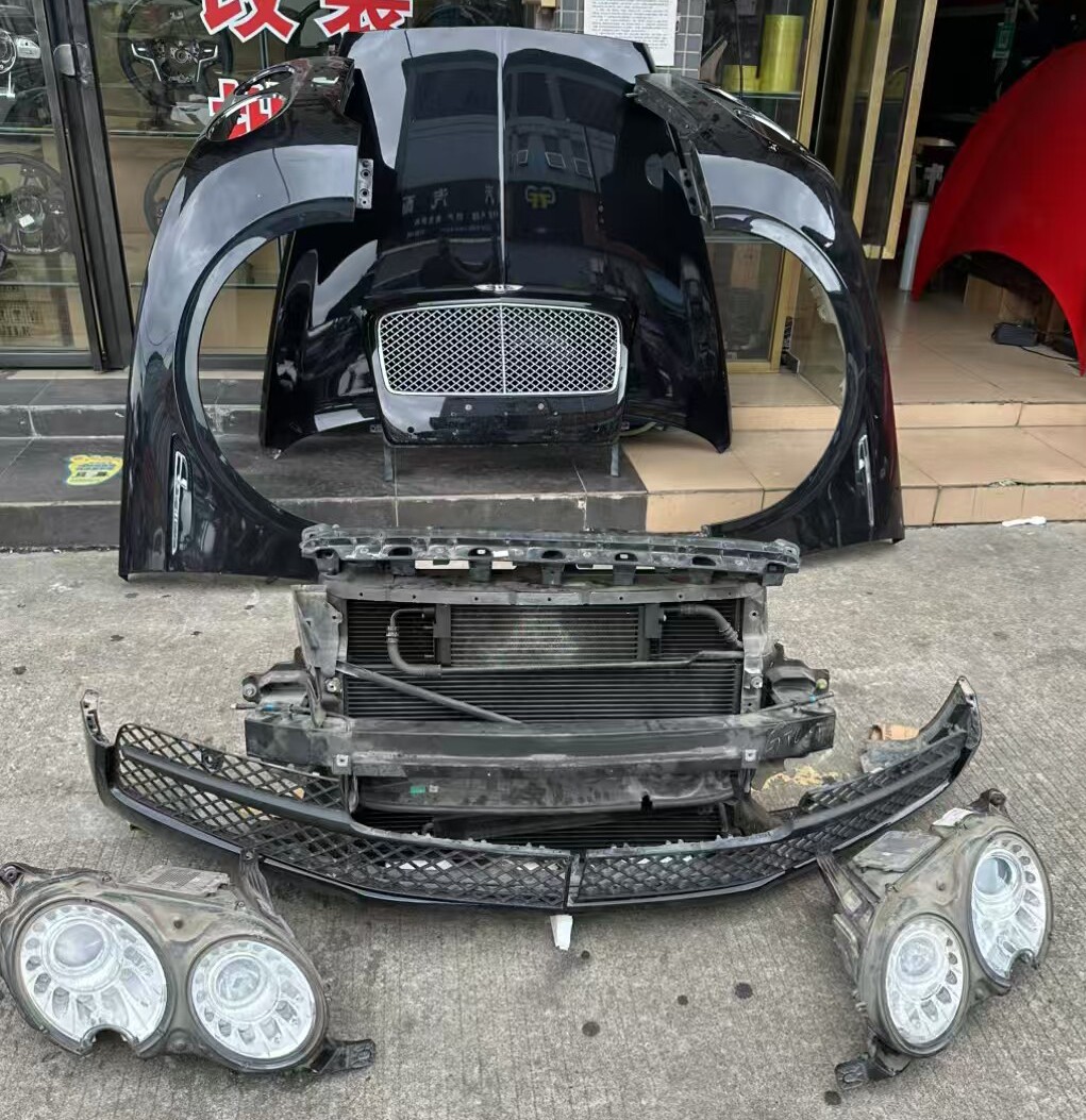 宾利飞驰前嘴总成前杠中网大灯总成散热器水箱框架叶子板机盖格栅