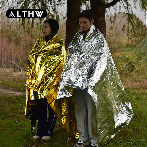 LTHW旅腾户外应急保温毯野外急救毯反光毯加厚防寒登山保暖救生毯