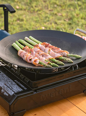 柯曼三层钢不粘烤肉盘GRW-33F碎石考特煎锅 厨房烹饪可折叠烧烤盘