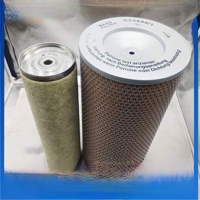 K2550空气滤芯 适配徐工20G柳工25吨55T吊车30V中联40E空压机50D