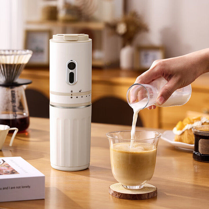 格莱仕便携式咖啡机小型家用一体研磨机咖啡宿舍家用HAY-8311