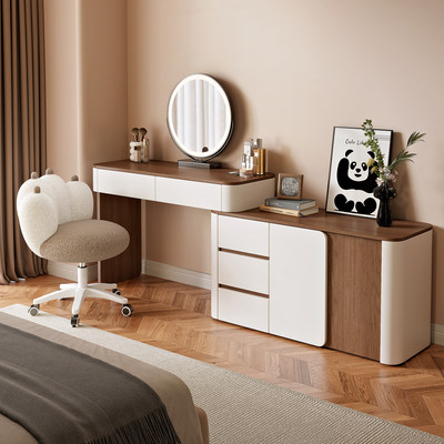 国家补贴中古奶油风梳妆台斗柜新