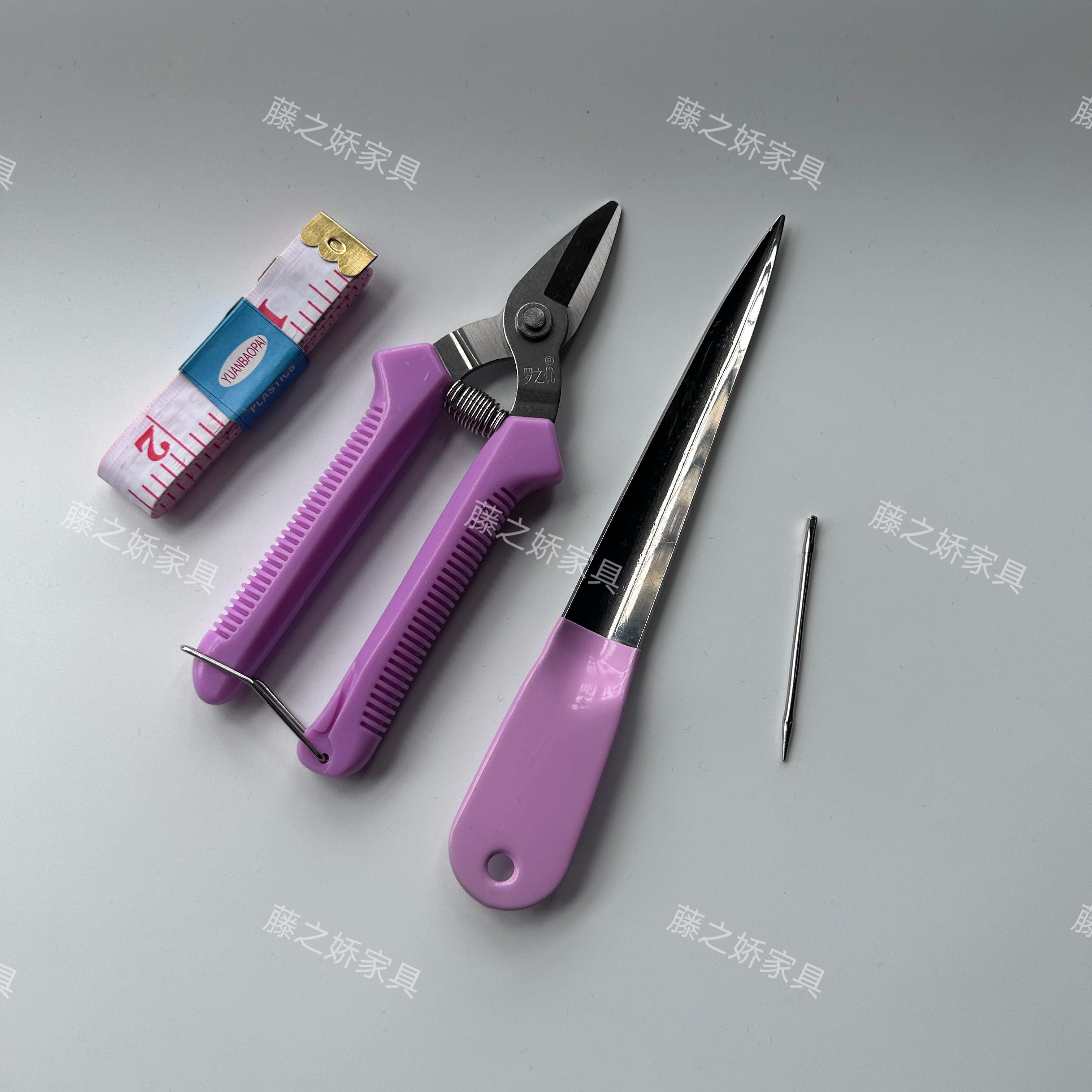 藤编工具专用手工编织剪刀藤编撬刀锁边收口针多功能扁藤条收口针