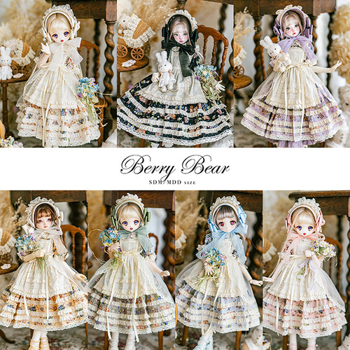 【MELODY.C】BJD MDD 四分男女 berry bear PH风连衣裙