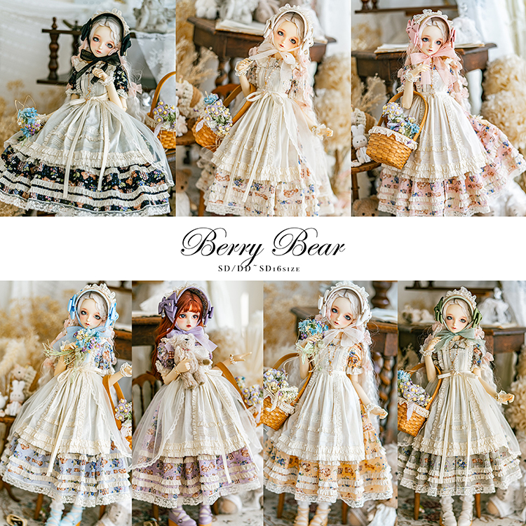 【MELODY.C】BJD DD SD10 13 gr 16三分女 berry bear PH风连衣裙 模玩/动漫/周边/娃圈三坑/桌游 BJD/SJD/胶皮/OB娃娃 原图主图