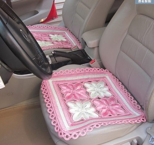 汽车塑料片手工钩织汽车坐垫材料包钩织钩织空心线用diy非成品