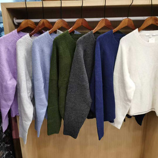 2025秋新款女装舒芙蕾圆领休闲时尚针织衫毛衣毛衫 479157