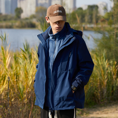 户外冲锋衣三合一女士防风防水